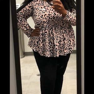 Eloquii Leopard Blouse